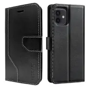 Urban Everyday Folio Wallet Flip Case with Card Slot (Suits iPhone 13) - Black