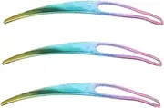 Generic 3pcs Hair Knitting Bag Needle Hair Braiding Tools Crochet Needles for Hair Portable Dreadlock Tool Hair Dreadlocks Needles Hair Locking Tool Dreadlocks Supplies Stainless Steel