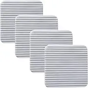 4Pcs Non Skid Rug Pad Tape for Area Rugs Strong Adhesive Carpet Tape for Tile Floors Household Rug Stickers and Removable Floor Protector for Safety