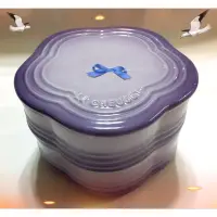 在飛比找蝦皮購物優惠-Le Creuset 磁器花型收納罐 點心盒 雙層便當 BB