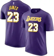 [Outerstuff] Lebron James Los Angeles Lakers NBA Kids Youth 4-20 Purple Statement Edition Performance Jersey T-Shirt