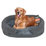 Orthopedic Dog Bed for Extra Large Dogs, Egg Crate Memory Foam Fur Sofa with ...