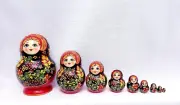 10 pcs nesting doll 6 inches tall