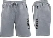 [FIL] Men's Gym Sports Jogging Casual Basketball Shorts Zipped Pockets - Brooklyn