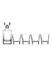 [Maxwell & Williams] Diamante Whisky Set 5 Piece Gift Boxed in Clear