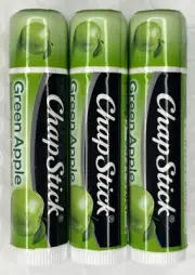 3 Pack Chapstick Green Apple Limited Edition Fast Free Shipping From NY