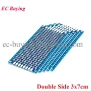 5pcs 3x7cm Double Side Prototype PCB Board Circuit Breadboard PCB Copper Plate