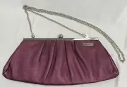 Miche Metallic Berry Clutch Bag Purse With Chain Shoulder Strap NOS NIB