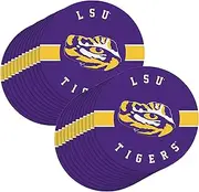 P. Graham Dunn, Game Day Celebration, Support Your Team, Alma Mater, 4 x 4 Inch, Absorbent Paperboard Coasters, 2 Pack, Louisiana State University School