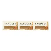 Yardley London Oatmeal & Almond Moisturizing Bath Bar Soap, 4.0 oz. (Pack of 3)