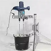 1800W Electric Tank Mixer Machine, Automatic Paint Mixer Machine, Power Air Agitator, Two Gears Are Adjustable, With Auxiliary Stand, for Ink Dissolver Agitator
