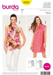 Burda 6555 Misses Top & Dress Sewing Pattern Sz 8-20 NEW!