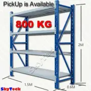 1.5m Metal Steel Garage Shelving Storage Warehouse Shelves Rack 800kg 1520BG -10