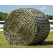 6' x 6' Round Bale Hay Net – Slow Feed, 2" Openings, Durable, Free Shipping
