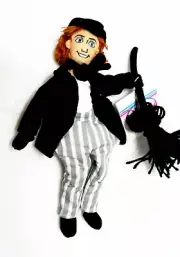 VINTAGE DISNEY MARY POPPINS ''BERT'' FIGURE CHIMMEY SWEEP PLUSH BEANBAG 10'' T
