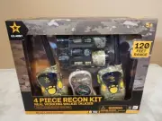 U.S. Army 3 Pc. Recon Pretend Toy Kit Walkie Talkie Binoculars Compass New