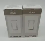 Set Of 2 Lutron Claro CA-1PS-WH 15-A General Purpose Switch Single-Pole - White