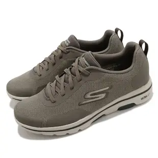 Skechers 休閒鞋 Go Walk 5-Truro 男鞋 健走 郊遊 踏青 避震 緩衝 回彈 黃褐 216037KHK