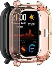 Turnwin intended for Amazfit GTS Protector Protective Case, TPU Soft Flexible Silicone Shock-Proof and Scratch-Resistant Protector Cover Case intended for Amazfit GTS Bands Smartwatch (Orange)