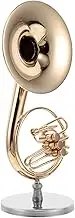 Miniature Horn Model Miniature Musical Instrument Musical Instrument French Horn Model Ornament Standard Trumpet Training Device Brass Golden