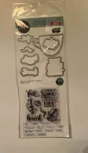 Sizzix Framelits With Stamps Lindsey Serata 662271 New