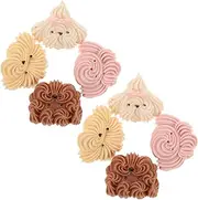 EXQUIMEUBLE 8pcs Cute Cartoon Resin Animal Charms for DIY Flatback Decoration Adorable Dog Charms for Phone Cases Hair Accessories and Crafting Projects DIY Enthusiasts
