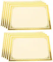 SHERCHPRY 35pcs Printable Certificate Paper Blank Diploma for Awards Graduation and Recognition Writable Honor Certificate Liner with Ample Space for Custom Text