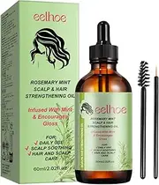 OUHOE Rosemary Mint Scalp & Hair Strengthening Oil, 60ml, Anti-Hair Loss Treatment with Intense Moisture