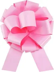 Giant Large Pink Pull Bow 16" Wide, Pack of 1 Shiny Car for 16 Inch,