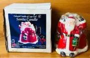 Vintage Colonial Candle of Cape Cod Santa Christmas Candle