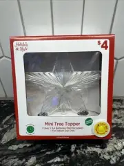 5.5" Mini Multicolor Lights Christmas Tree Topper Star for Mini Tree D