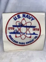 Original 1975 US Navy Nuclear Task Group 75 Carrier Submarine Patch C4