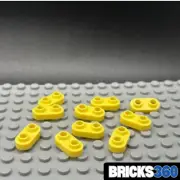 Lego 10 New Pale Yellow Plates Round 1 x 2 with Open Studs Parts