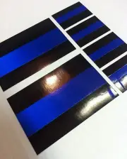THIN BLUE LINE Decals 3 SIZES Stickers PBA FOP Police Trooper Blue Lives Matter