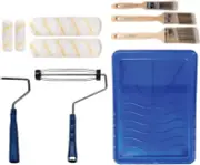 Pro Grade- Paint Roller Set, Paint Brush, Paint Tray - 10 Piece Set - Roller