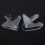 2 Pcs Foldable Clear Coin Badge Medal Mini Cards Display Easel Stand Holder New