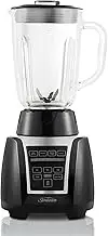 Sunbeam Auto Clean Blender & Smoothie Maker | Self Cleaning Function | 1.25L Glass Jug | Powerful 550W Motor | One-Touch Controls | Crushes Ice | Black | PBT3000BK