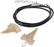 [BESPORTBLE] Elegant Shark Tooth Necklace Ocean Themed Pendant for Jewelry Decor Ideal Present for Birthday or Festival