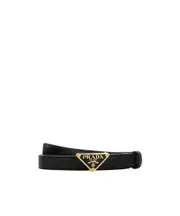 Prada Triangle-Logo Buckle-Fastened Belt 90,80,70,95,85,75,65 black