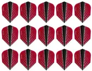 5 New Sets Harrows Quantum X Standard Dart Flights - Ships w/ Tracking - Red