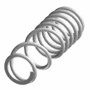 Polaris Compression Spring 95/280#, Bright White, Genuine OEM Part 7043957-133