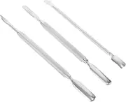 Beatifufu Stainless Steel Nail Remover Tool Set Cuticle Pusher Scraper for Gel Polish Double-ended Nail Art Tools Portable Manicure Supplies