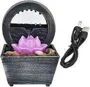 Tabletop Water Fountain Clubhouse Home Restaurant Desk Office Creative Desktop Fountain Flowing Water Landscaping Ornaments Office Relaxation Meditation Fountain