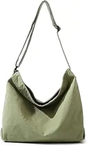 [Generic] Women's Canvas Shoulder Bag, Canvas Crossbody Bag, Men's Large Shoulder Bag with Adjustable Strap, Student Bag, Messenger Bag, Messenger Bag, Hobo Casual Bag