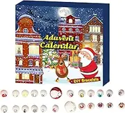 Advent Calendars Bracelets,Jewelry Advent Calendars for Girls - Christmas Charm Bracelet, 24 Days Christmas Countdown Calendar for Girls Boys