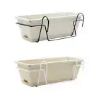 Balcony Railing Planter Window Box Planter Flower Plant Pot Home Decoration