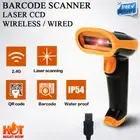 New Laser CCD Wireless Wired QR Code Barcode Scanner 1D 2D Reader USB Scan Gun