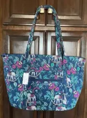 NWT Vera Bradley Miller Travel Bag Tote Trolley Sleeve ~ Kerala Elephants
