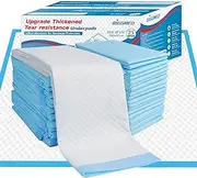 BIGGMED Tear-Resistant Incontinence Bed Pads 40'' x 36'' 125 Gram Heavy Duty (25 Count) Disposable Underpads Chucks Pads for Adults, Kids & Elderly | Protection Pads for Bed, Sofa, and Chair