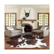 Cowhide Rug 8x10 FT Cow Print Rug Large Non-Slip Cow Hide Area Rug Animal Pri...